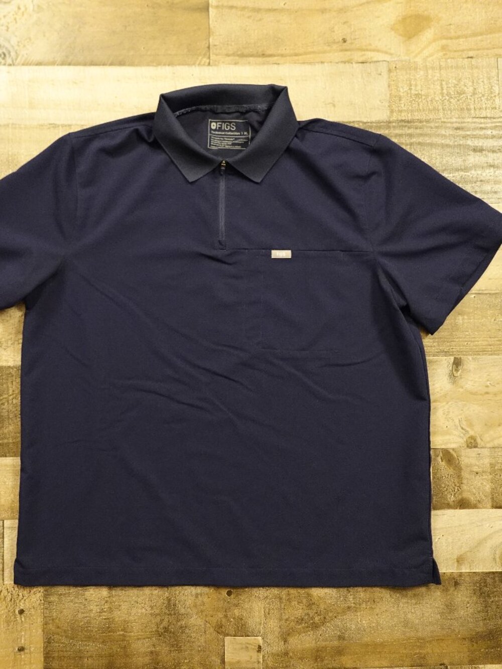 FIGS Technical Collection Polo Scrub Top Men’s XL Navy Healthcare